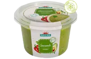 sudnsol vegetables spreads and sauces spreads in a guacamole box