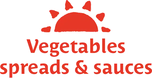 sudnsol logo vegetables spreads and sauces red